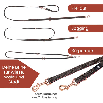 Hundehalsband + Leine Set "Passion" inkl. Geschenkbox - Dog & Dress